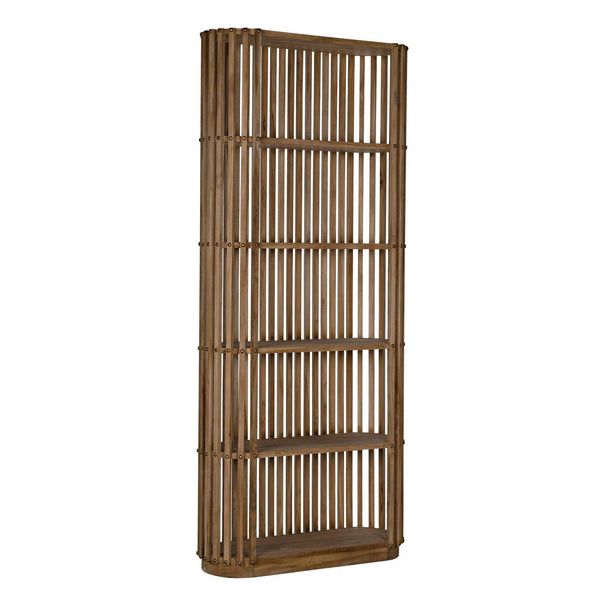 Small Opal Bookcase, Teak Bookcases LOOMLAN By Noir