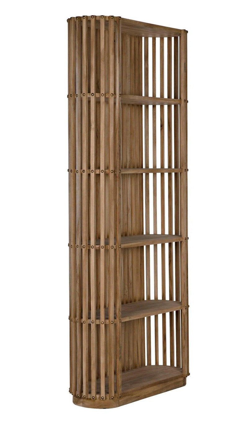 Small Opal Bookcase, Teak Bookcases LOOMLAN By Noir