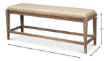 Smith Building Parlor Bench Seat For Bedroom Bedroom Benches LOOMLAN By Sarreid