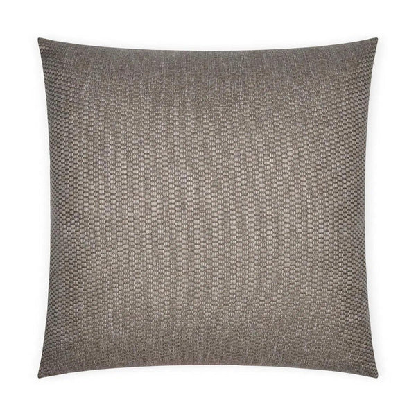 Smoothie Taupe Solid Tan Taupe Large Throw Pillow With Insert Throw Pillows LOOMLAN By D.V. Kap