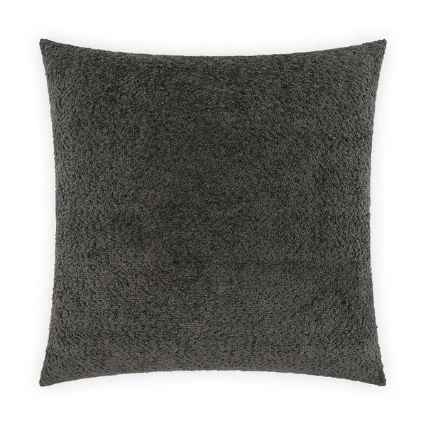 Snuggle Charcoal Grey Throw Pillow With Insert Throw Pillows LOOMLAN By D.V. Kap