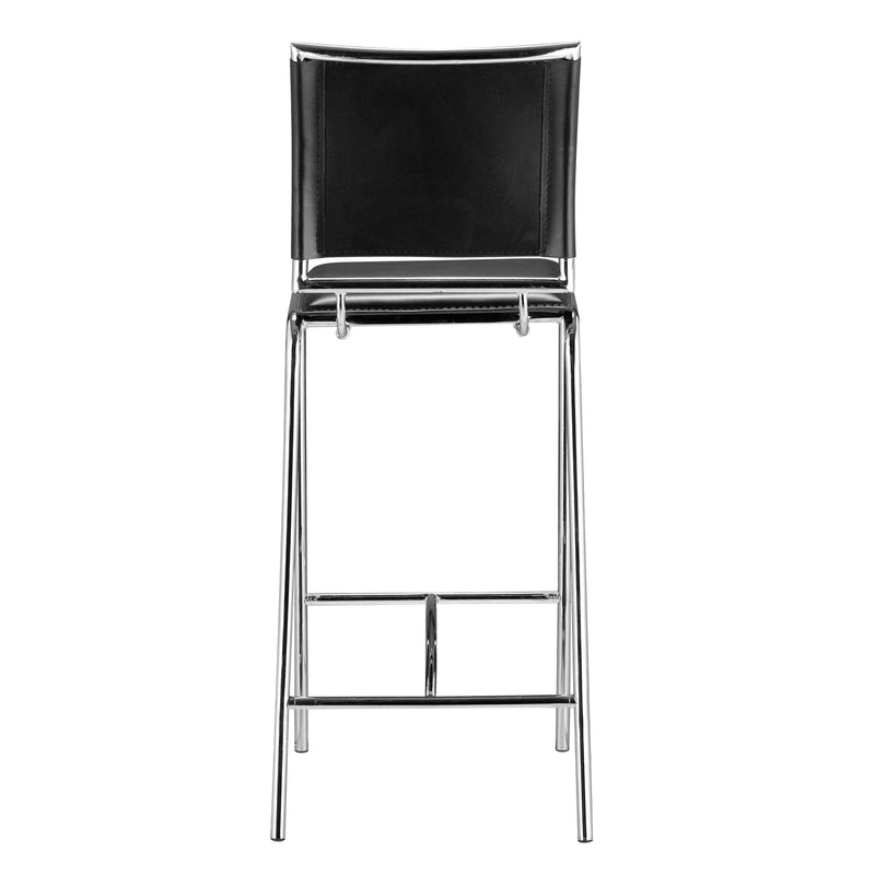 Soar Bar Chair (Set of 2) Black Bar Stools LOOMLAN By Zuo Modern