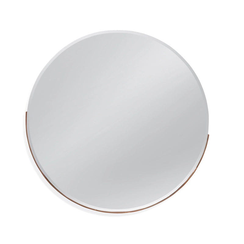 Social Metal Gold Wall Mirror Wall Mirrors LOOMLAN By Bassett Mirror