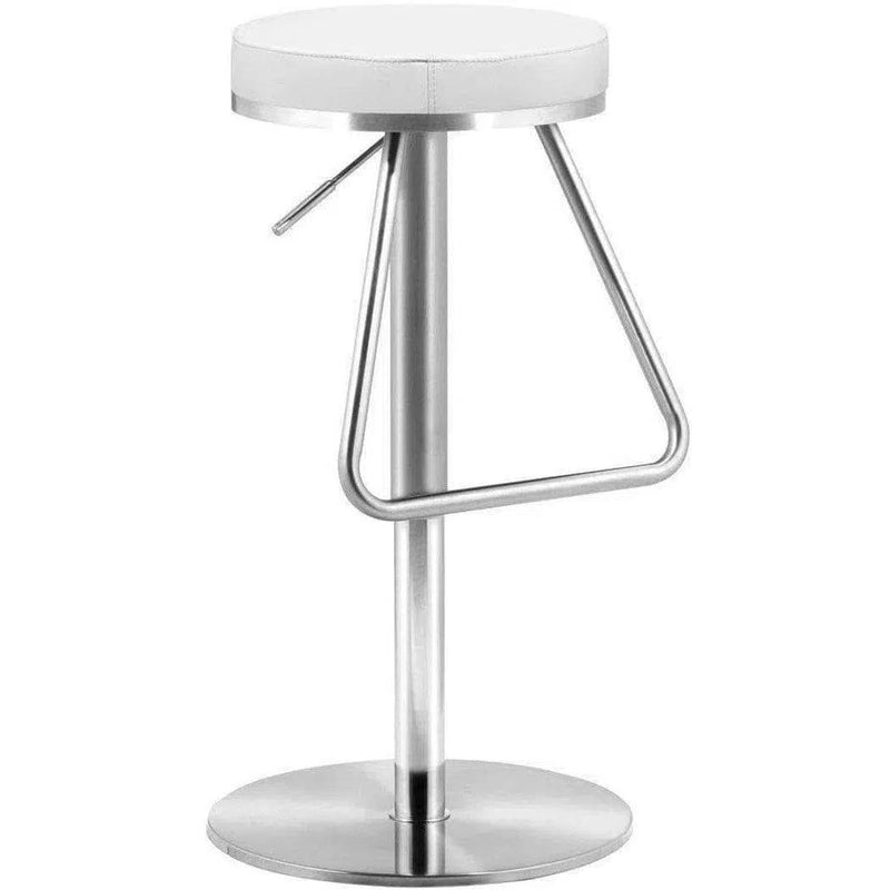 Soda Barstool White Bar Stools LOOMLAN By Zuo Modern