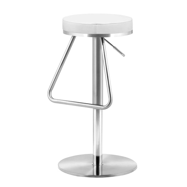 Soda Barstool White Bar Stools LOOMLAN By Zuo Modern