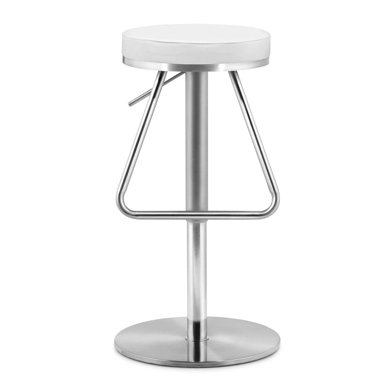 Soda Barstool White Bar Stools LOOMLAN By Zuo Modern