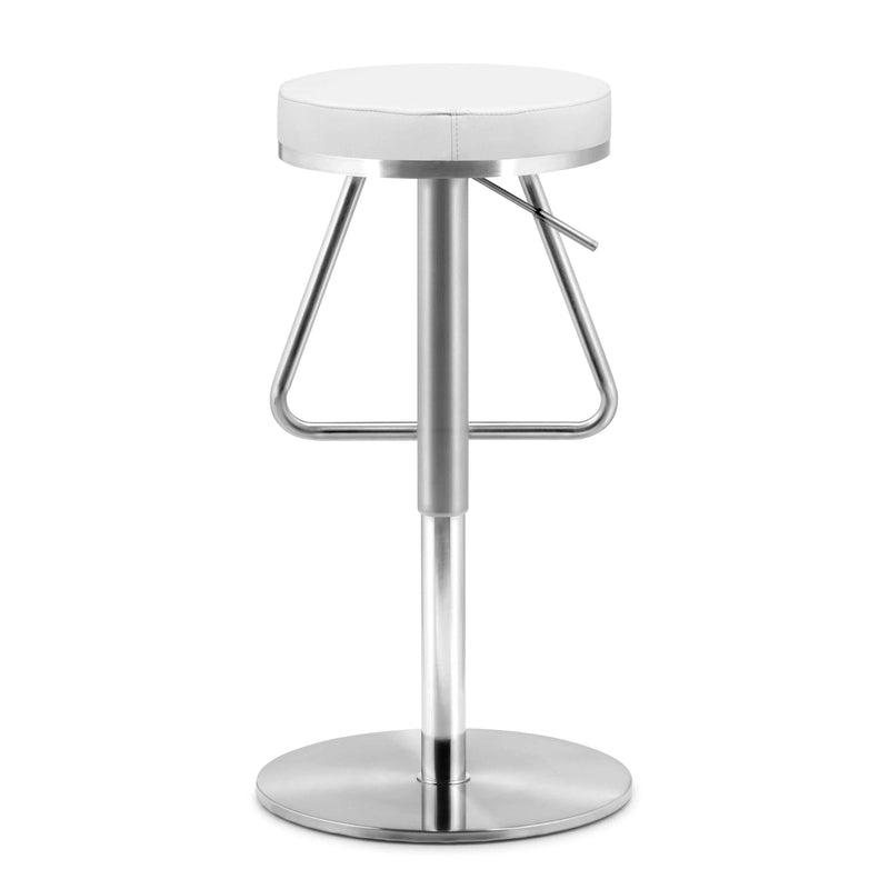 Soda Barstool White Bar Stools LOOMLAN By Zuo Modern