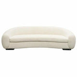 Sofa in Bone Boucle Textured Fabric Contoured Arms & Back Sofas & Loveseats LOOMLAN By Diamond Sofa