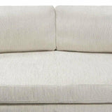 Sofa in Light Cream Fabric with Gold Metal Legs Sofas & Loveseats LOOMLAN By Diamond Sofa