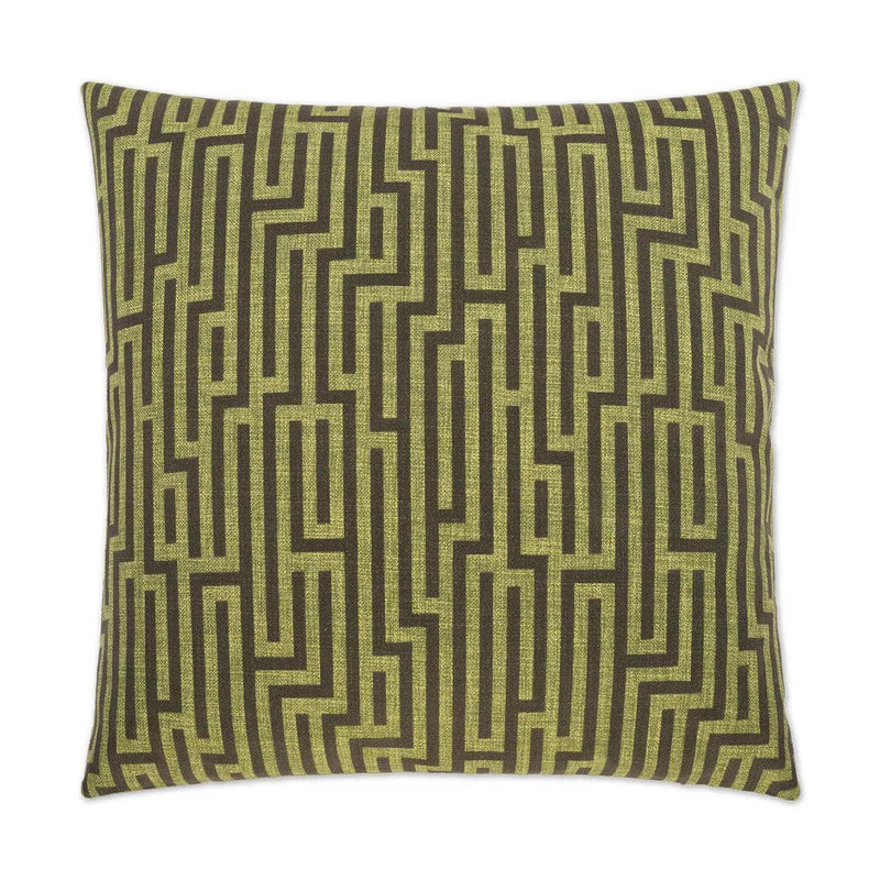 Soho Green Throw Pillow With Insert Throw Pillows LOOMLAN By D.V. Kap