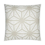 Solazzo Linen Geometrical White Ivory Large Throw Pillow With Insert Throw Pillows LOOMLAN By D.V. Kap