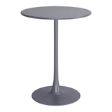 Soleil Bar Table Gray Outdoor Counter Tables LOOMLAN By Zuo Modern