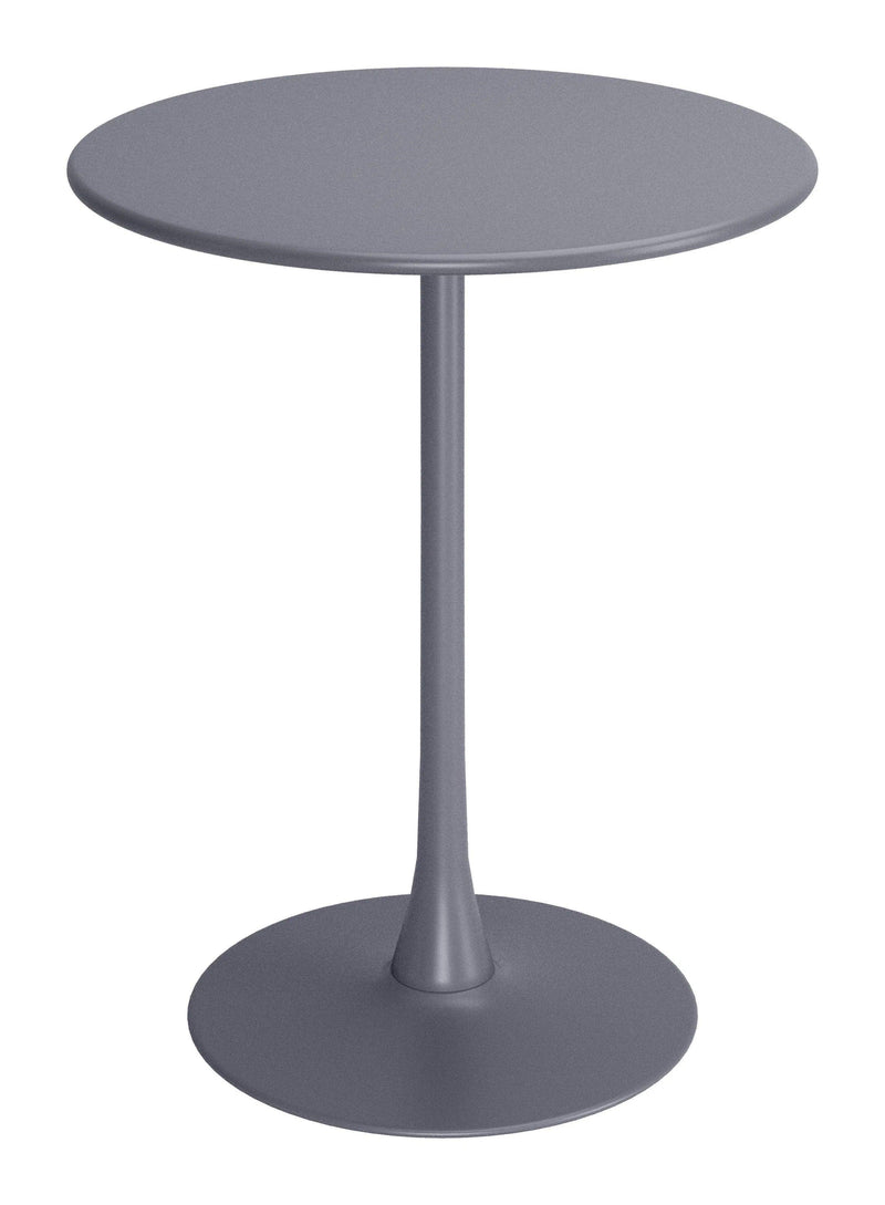 Soleil Bar Table Gray Outdoor Counter Tables LOOMLAN By Zuo Modern