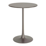 Soleil Bar Table Taupe Outdoor Counter Tables LOOMLAN By Zuo Modern