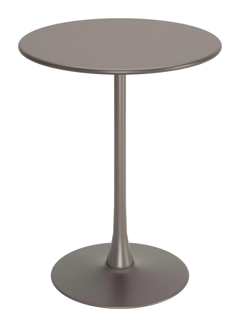 Soleil Bar Table Taupe Outdoor Counter Tables LOOMLAN By Zuo Modern