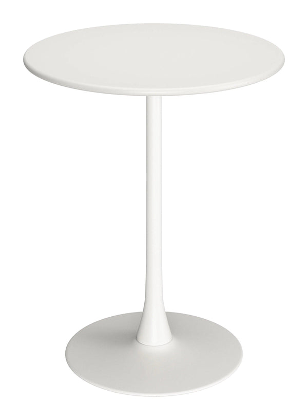 Soleil Bar Table White Outdoor Counter Tables LOOMLAN By Zuo Modern