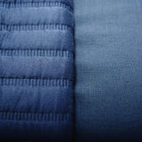 Solid Blue Quilt With Two Shams Blackberry Grove Throw Pillows LOOMLAN By LOOMLAN