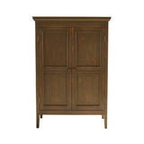 Solid Wood Armoire Sardinia Natural Brown Finish Sideboards LOOMLAN By Peninsula Home