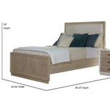 Solid Wood Boca Grande Queen Panel Upholstered Bed Beds LOOMLAN By Panama Jack