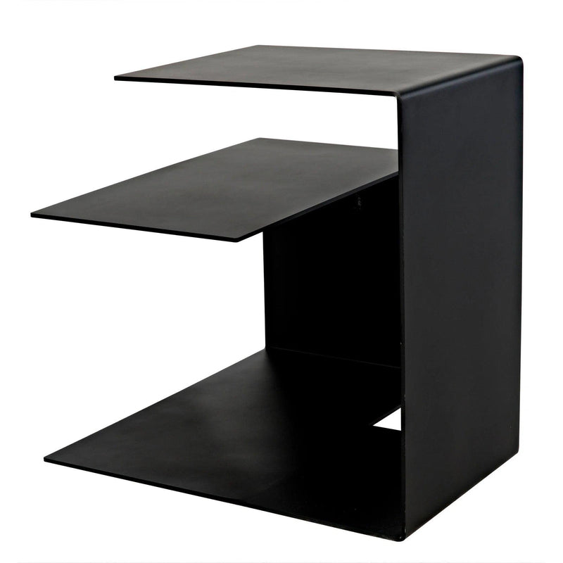 Solo Side Table, Black Steel Side Tables LOOMLAN By Noir