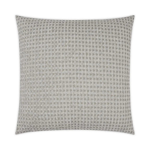 Solo Silver Grey Throw Pillow With Insert Throw Pillows LOOMLAN By D.V. Kap