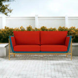 Solstice Outdoor 3 Seater Sofa Deep Seating Patio Furniture Lloyd Flanders Outdoor Sofas & Loveseats LOOMLAN By Lloyd Flanders