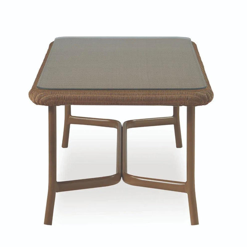 Solstice Outdoor Rectangle Coffee Table Patio Furniture Lloyd Flanders Outdoor Side Tables LOOMLAN By Lloyd Flanders