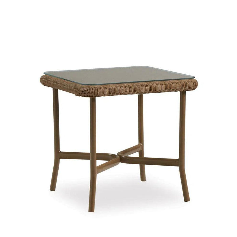 Solstice Outdoor Square Side Table Patio Furniture Lloyd Flanders Outdoor Coffee Tables LOOMLAN By Lloyd Flanders