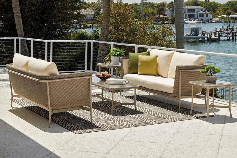 Solstice Outdoor Square Side Table Patio Furniture Lloyd Flanders Outdoor Coffee Tables LOOMLAN By Lloyd Flanders