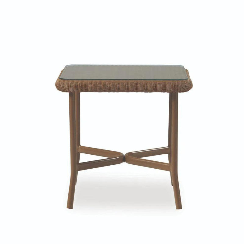 Solstice Outdoor Square Side Table Patio Furniture Lloyd Flanders Outdoor Coffee Tables LOOMLAN By Lloyd Flanders