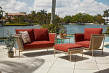 Solstice Outdoor Wicker Ottoman Patio Furniture Lloyd Flanders Outdoor Ottomans LOOMLAN By Lloyd Flanders