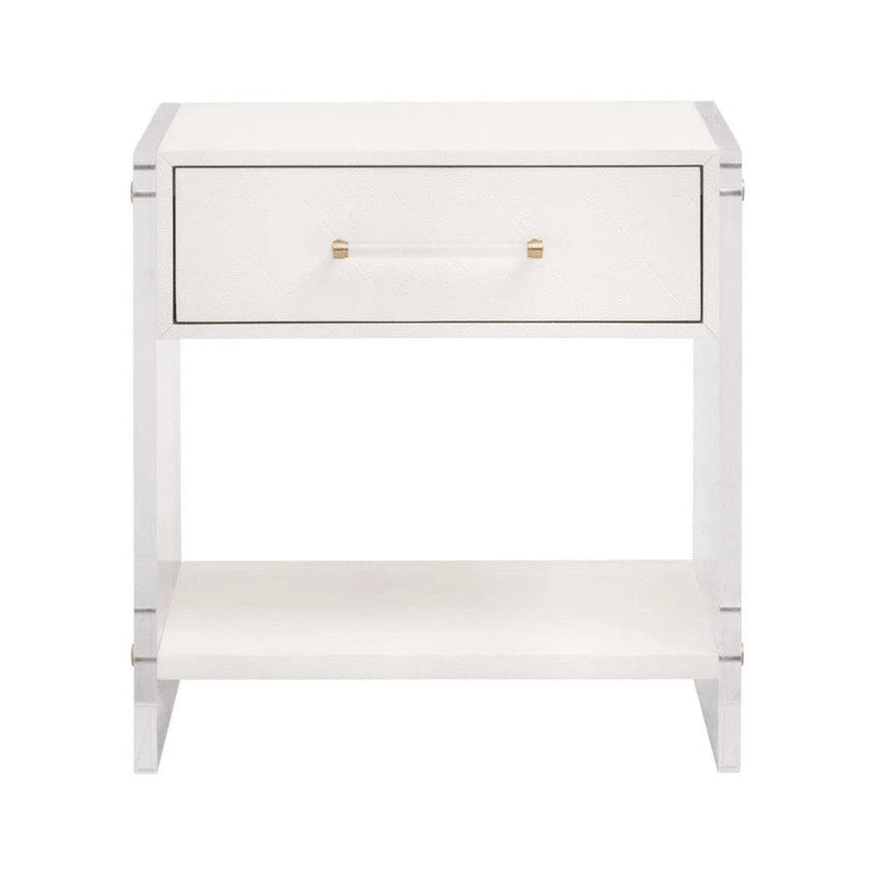 Sonia Shagreen 1-Drawer Nightstand Nightstands LOOMLAN By Essentials For Living