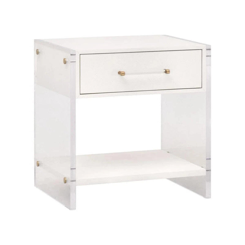 Sonia Shagreen 1-Drawer Nightstand Nightstands LOOMLAN By Essentials For Living