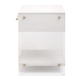 Sonia Shagreen 1-Drawer Nightstand Nightstands LOOMLAN By Essentials For Living