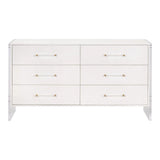 Sonia Shagreen 6-Drawer Double Dresser Dressers LOOMLAN By Essentials For Living