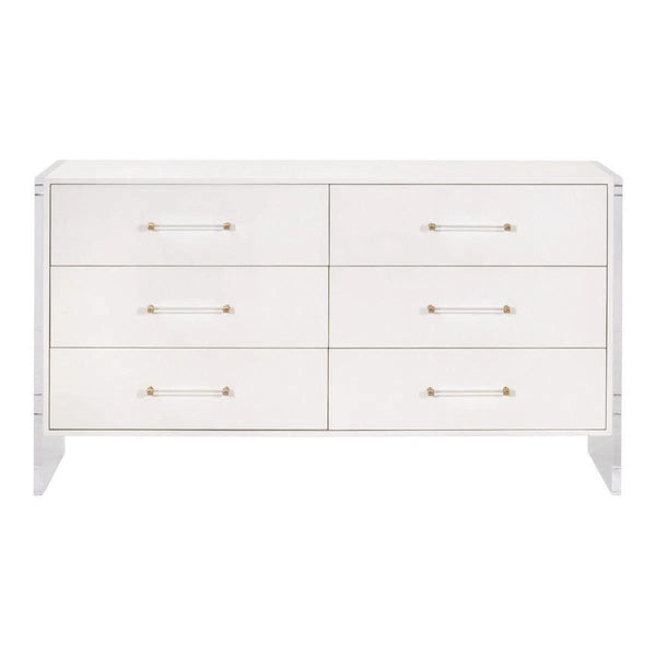 Sonia Shagreen 6-Drawer Double Dresser Dressers LOOMLAN By Essentials For Living