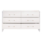 Sonia Shagreen 6-Drawer Double Dresser Dressers LOOMLAN By Essentials For Living