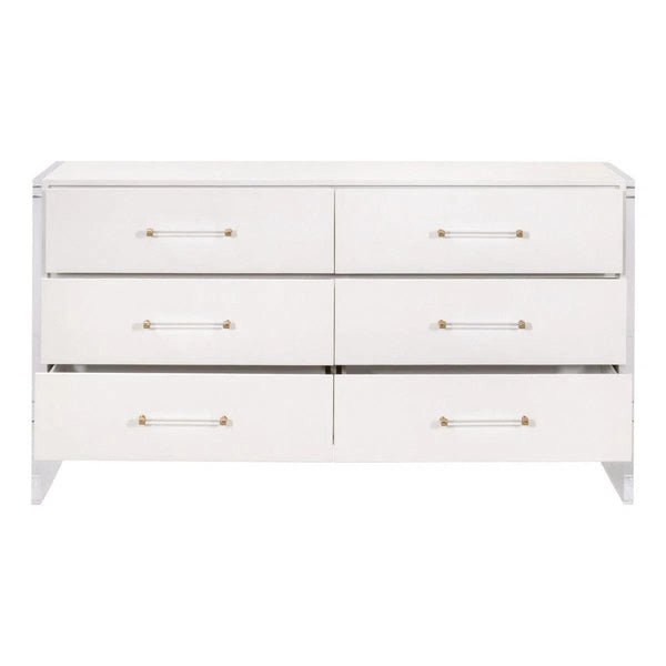 Sonia Shagreen 6-Drawer Double Dresser Dressers LOOMLAN By Essentials For Living