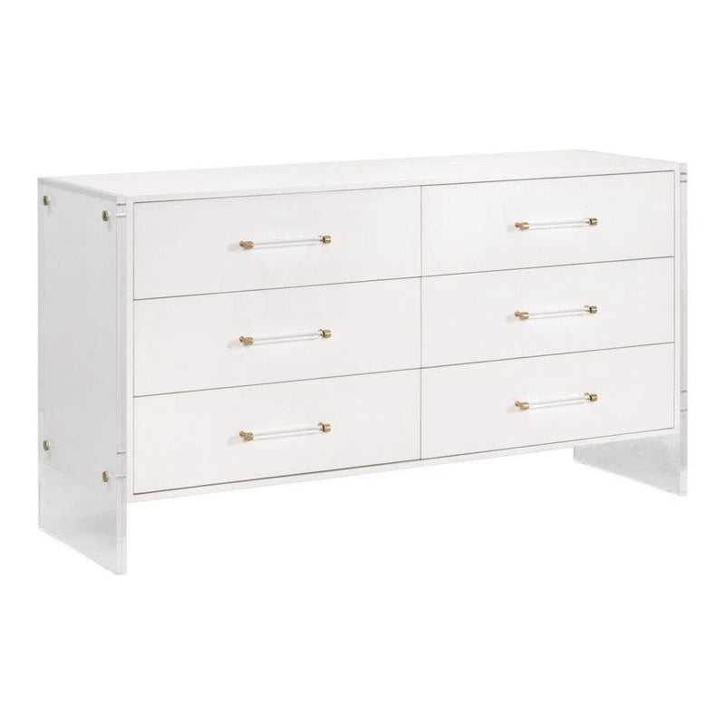 Sonia Shagreen 6-Drawer Double Dresser Dressers LOOMLAN By Essentials For Living