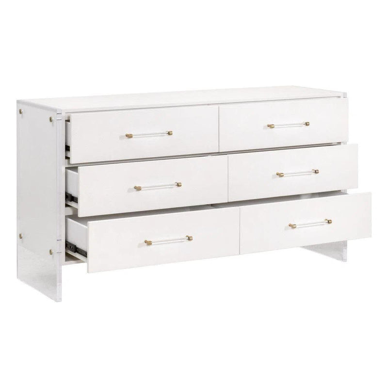 Sonia Shagreen 6-Drawer Double Dresser Dressers LOOMLAN By Essentials For Living