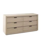 Sonoma Natural Wood 6-Drawer Dresser Dressers LOOMLAN By Diamond Sofa