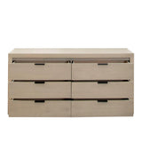 Sonoma Natural Wood 6-Drawer Dresser Dressers LOOMLAN By Diamond Sofa