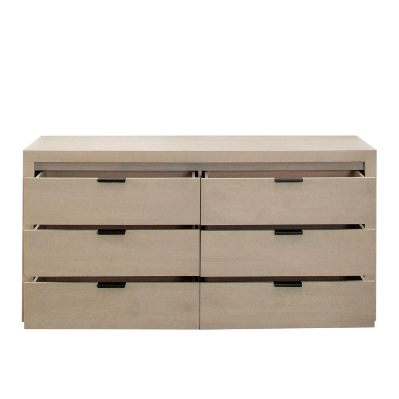 Sonoma Natural Wood 6-Drawer Dresser Dressers LOOMLAN By Diamond Sofa