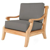 Sonoma Teak Deep Seating Outdoor Club Chair with Sunbrella Cushion Outdoor Lounge Chairs LOOMLAN By HiTeak