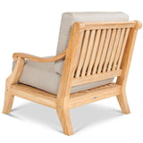 Sonoma Teak Deep Seating Outdoor Club Chair with Sunbrella Cushion Outdoor Lounge Chairs LOOMLAN By HiTeak