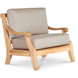 Sonoma Teak Deep Seating Outdoor Club Chair with Sunbrella Cushion Outdoor Lounge Chairs LOOMLAN By HiTeak