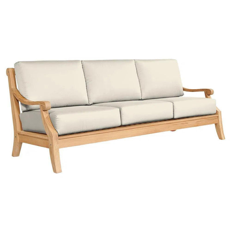 Sonoma Teak Deep Seating Outdoor Sofa with Sunbrella Cushions Outdoor Sofas & Loveseats LOOMLAN By HiTeak