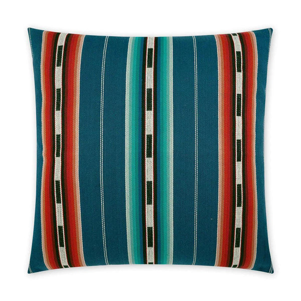 Sonora Stripe Multi Color Throw Pillow With Insert Throw Pillows LOOMLAN By D.V. Kap