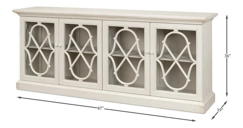 Sonya White Sideboard Buffet For Dining Room Sideboards LOOMLAN By Sarreid