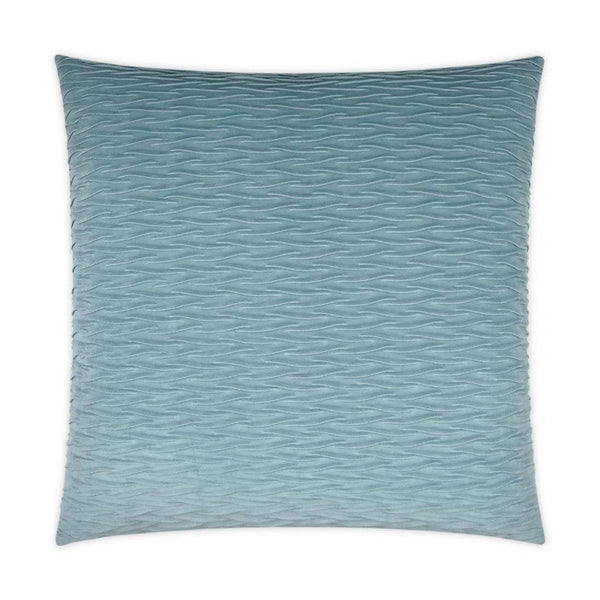 Sophia Chambray Solid Textured Blue Large Throw Pillow With Insert Throw Pillows LOOMLAN By D.V. Kap